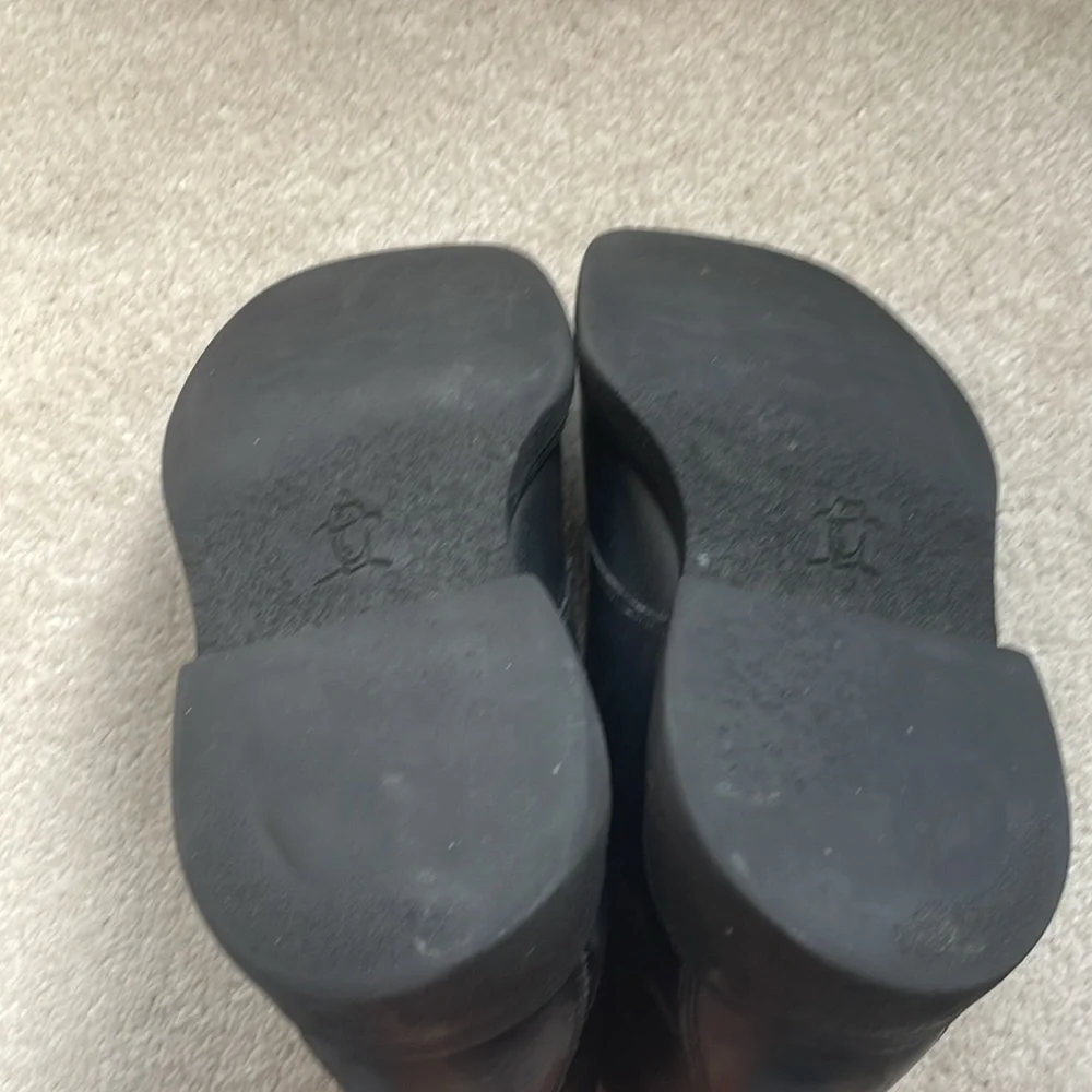 Havana Joe black leather lace up boots